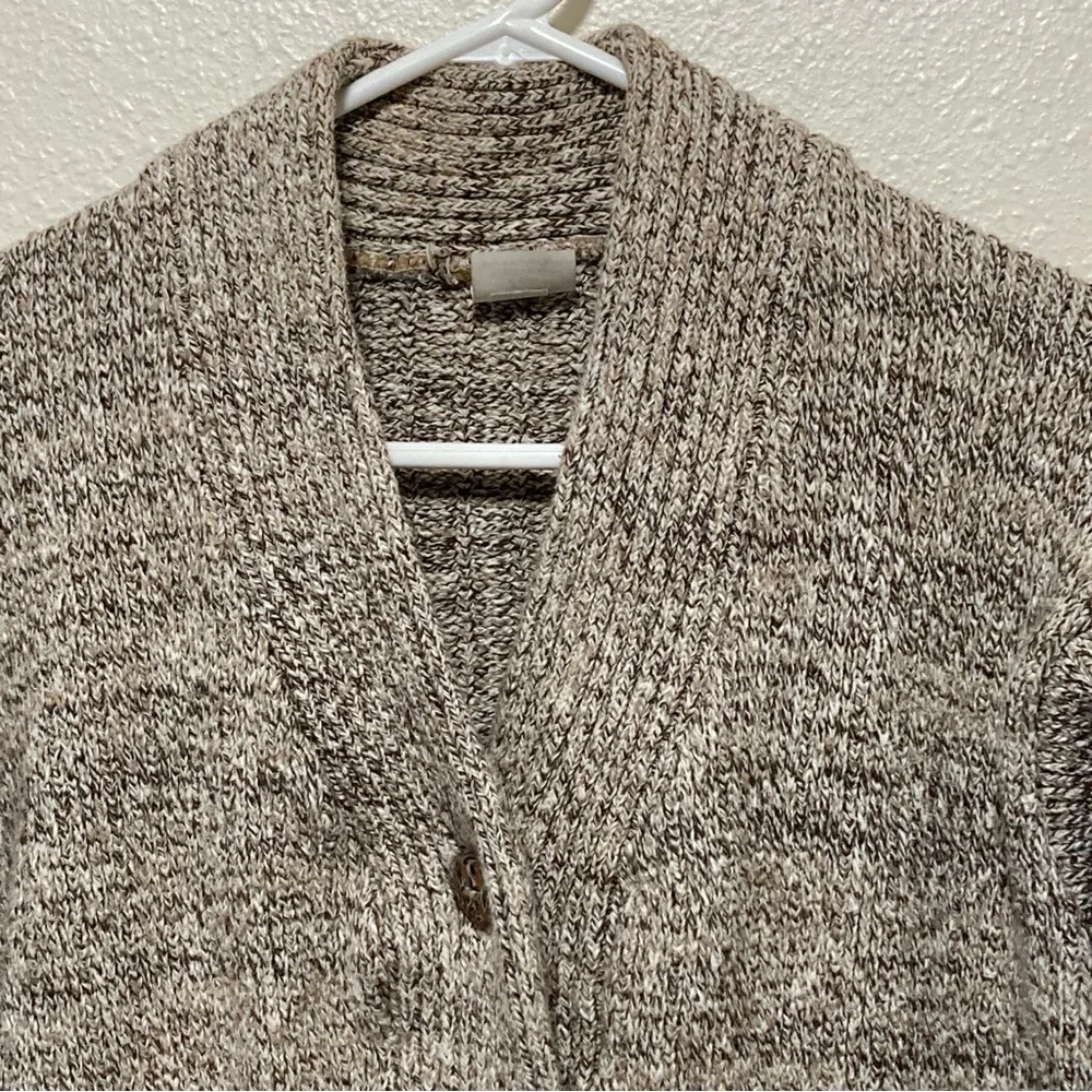 Willapa Bay Knits Women's Handmade Sweater Cardigan Button Front Pockets Beige S - Picture 3 of 16
